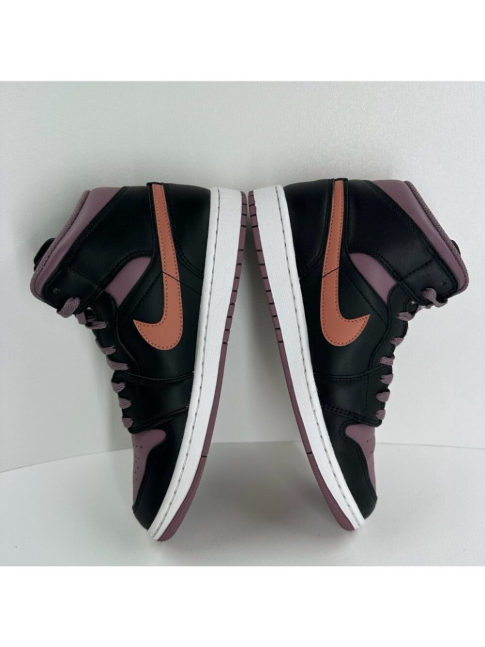Nike Air Jordan 1 Mid Top SE FB9911-008 Sneakers Mens US 8.5 Black Sky J Mauve - Picture 7 of 12